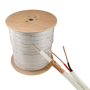 Cablu coaxial RG59 + alimentare 2x0.75, 305m, alb TSY-RG59+2X0.75-W