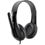 CANYON HSC-1 basic PC headset with microphone, combined 3.5mm plug, leather pads, Flat cable length 2.0m, 160*60*160mm, 0.13kg, 