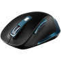 Canyon 2.4Ghz Wireless mouse, with 6 buttons,DPI 800/1200/1600/2000/2400,Battery:AAA*2 pcs , Black-blue 119.6*81.1*43.3mm86.8g