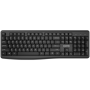 Wireless Chocolate Standard Keyboard  ,104 keys, slim  design with chocolate key caps,black ,Size34.2*145.4*27.2mm,440g US layou