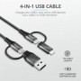 Trust Keyla Strong 4-In-1 USB Cable 1m