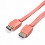 SERIOUX HDMI M-M RED FLAT CABLE 1.5M