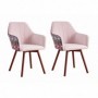 Set 2 scaune tip fotoliu- Light Pink