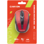 CANYON MSO-W6 2.4GHz wireless optical mouse with 6 buttons, DPI 800/1200/1600, Red, 92*55*35mm, 0.054kg