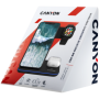 CANYON WS-303 3in1 Wireless charger, with touch button for Running water light, Input 9V/2A, 12V/2A, Output 15W/10W/7.5W/5W, Typ