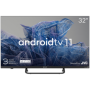 32', FHD, Android TV 11, Black, 1920x1080, 60 Hz, Sound by JVC, 2x8W, 27 kWh/1000h , BT5.1, HDMI ports 3, 24 months